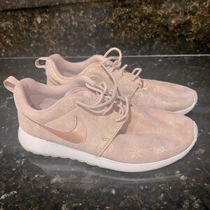 Pink and Gold Suade 👟